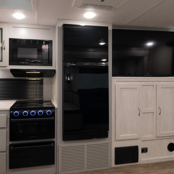 Furrion Built-In Electric RV Fireplace - Wood Platform, 40" #FF40SW15A-BL