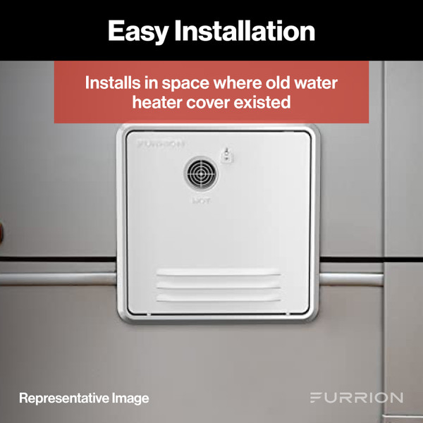 Furrion 18.1" x 16.1" Black Retrofit Door for Tankless RV Water Heating System #FWH41EA-BL-AM