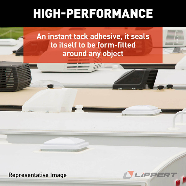 Alpha Systems ALPHABOND TPO Tape 2" x 50', Black (Case of 12)