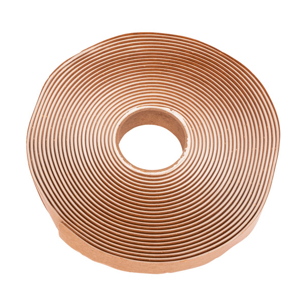 Alpha Systems Q130 3/16" x 1" x 20' Butyl Tape, White (Case of 16)