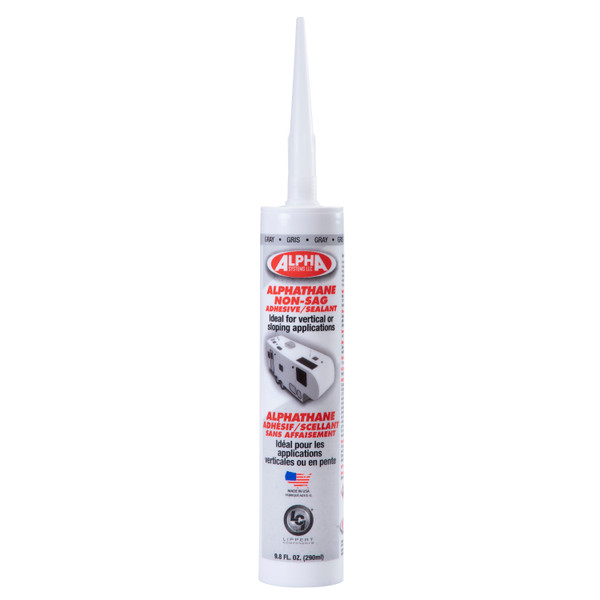 Alpha Systems 5160 ALPHATHANE Non-Sag Sealant, Gray (9.8 Oz. Tube) - Alpha Systems