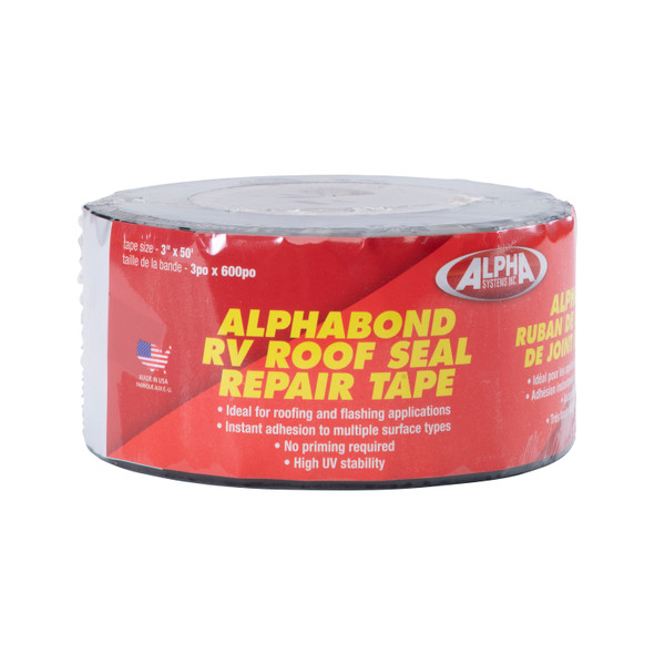 Alpha Systems ALPHABOND TPO Tape 3" x 50', Black - Alpha Systems