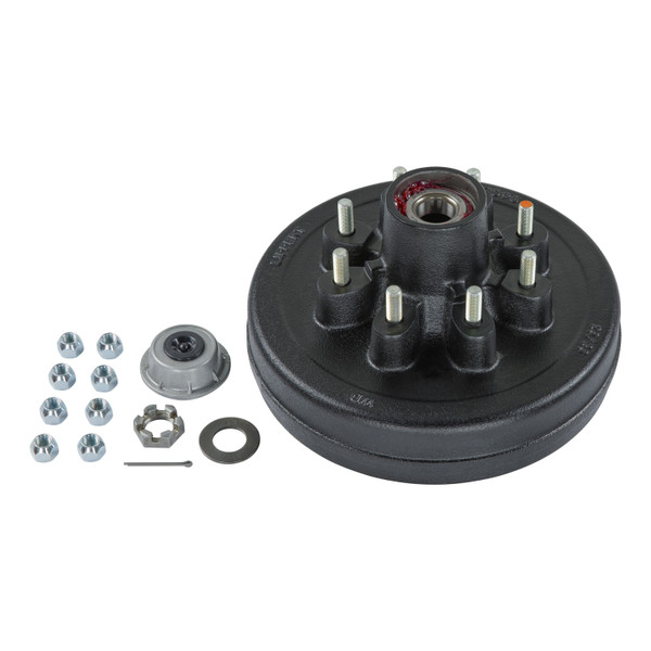 Lippert Complete Pre-Greased Hub with Lug Nuts - 7,000-lb. Axles, 1/2 Stud#2024013260 2024013260