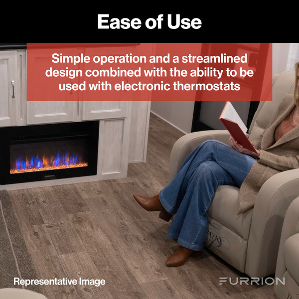 Furrion Chill RV AC Air Distribution Box for Electronic Control/Thermostat with LED Light #FACT12LA-PS