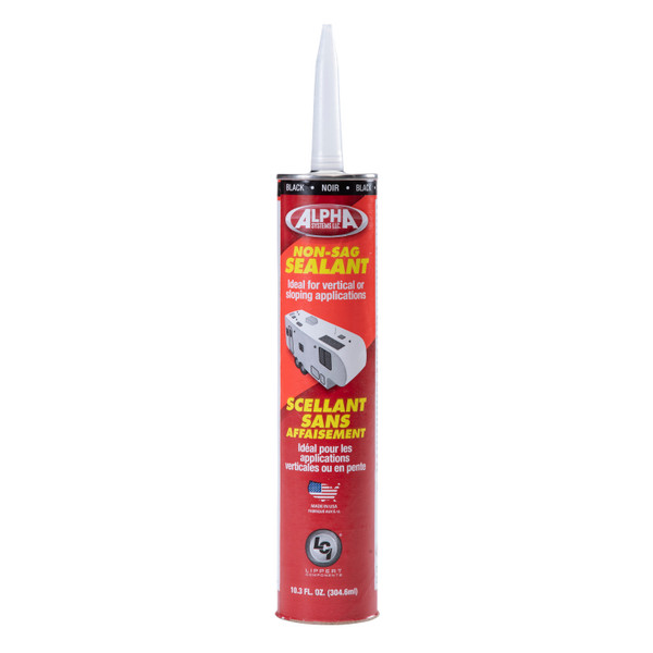 Alpha Systems 1010 Low VOC Non-Sag Sealant, Black (10.3 Oz. Tube) - Alpha Systems