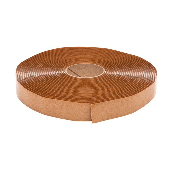 Alpha Systems Q130 1/8" x 1/2" x 30' Butyl Tape, White (Case of 24) - Alpha Systems