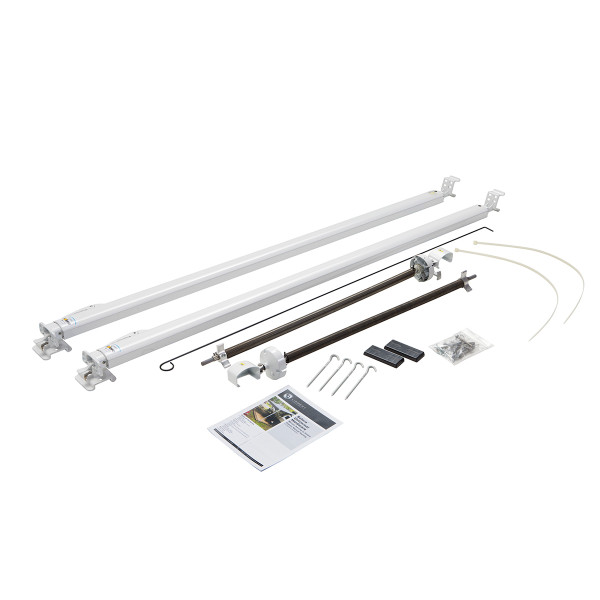 Solera 1000 Series Universal RV Awning Arms & Hardware Kit - 68"-81" Standard, White #434718 - Solera