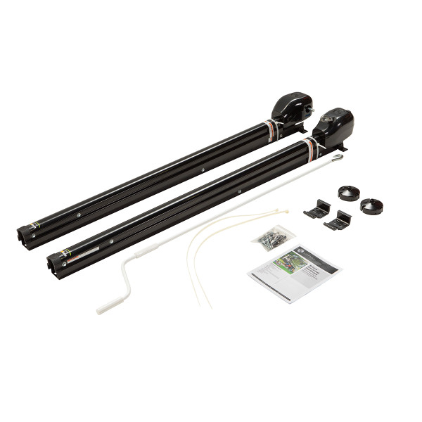 Solera 1500 Series Universal RV Awning Arms & Hardware Kit - 69" Black #434727 - Solera