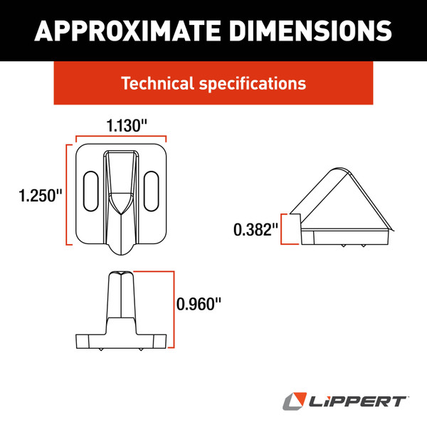 Lippert RV Outside Door Striker #198252