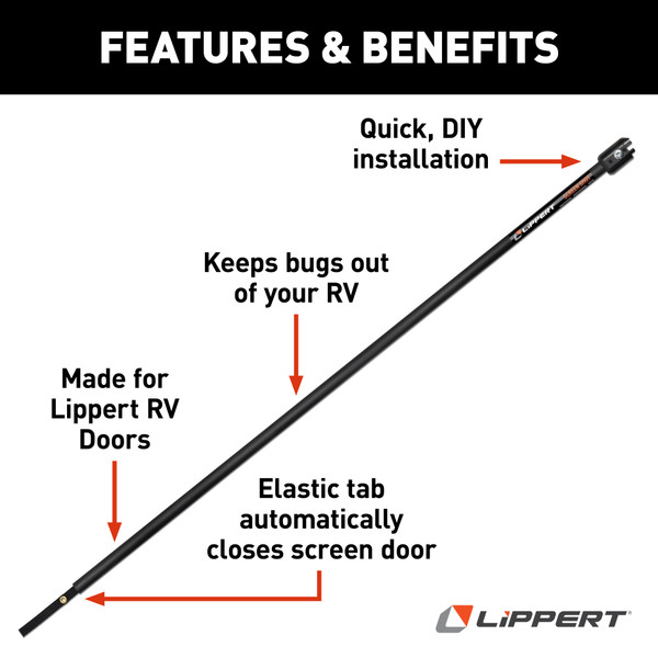 Lippert Screen Shot Automatic RV Screen Door Closer - 24" #730812