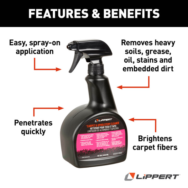 Lippert RV Carpet & Upholstery Cleaner - 32 oz., 12-Pack