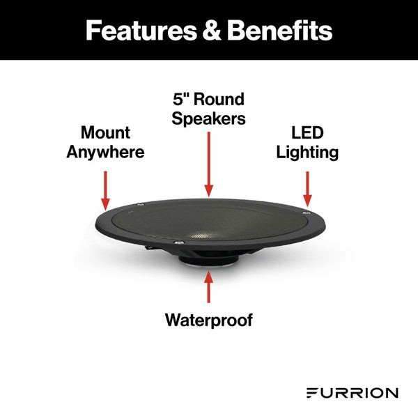 Furrion Outdoor Speaker - 5" Black #FMS5B