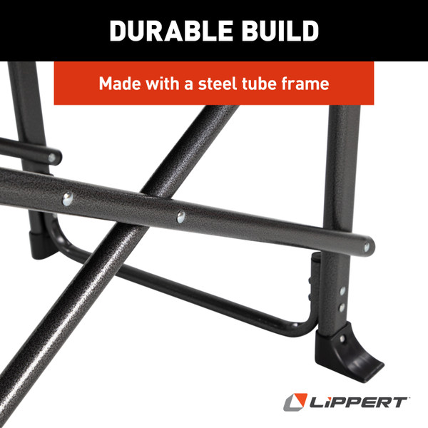 Lippert Scout Plus Director Chair with Side Table - Sand