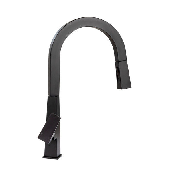 Lippert Flow Max Pull-Down Kitchen Faucet - Black Matte - Lippert