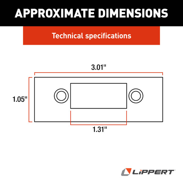 Lippert Standard RV Baggage Door Edge Cover #314302