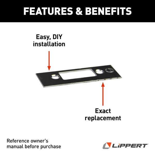 Lippert Standard RV Baggage Door Edge Cover #314302