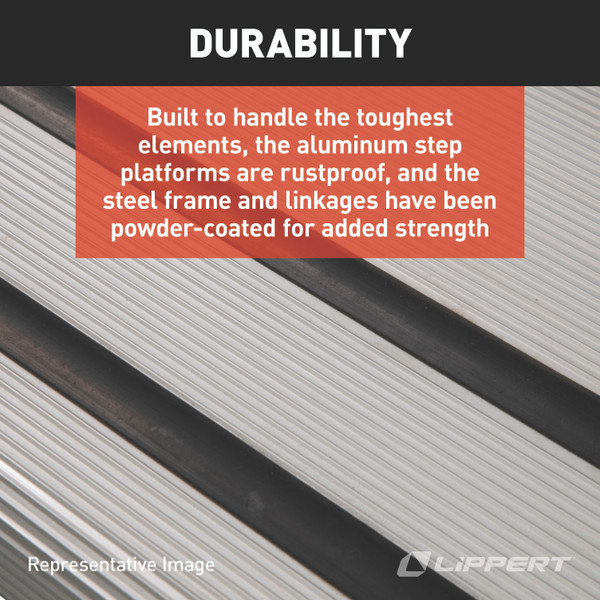 Lippert Alumi-Tread Manual RV Steps - Quad