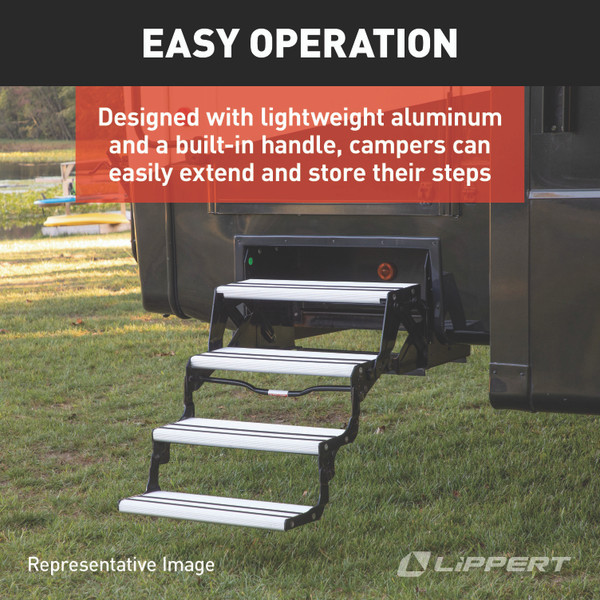 Lippert Alumi-Tread Manual RV Steps - Quad