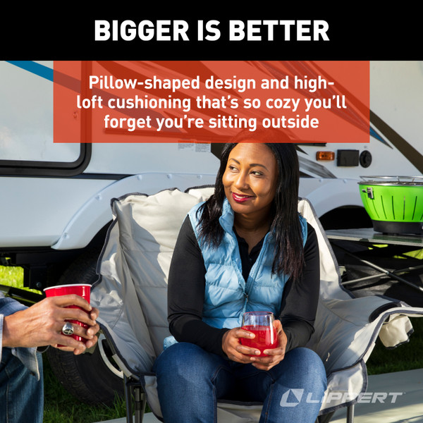 Lippert Big Bear Club Camping Chair - Sand