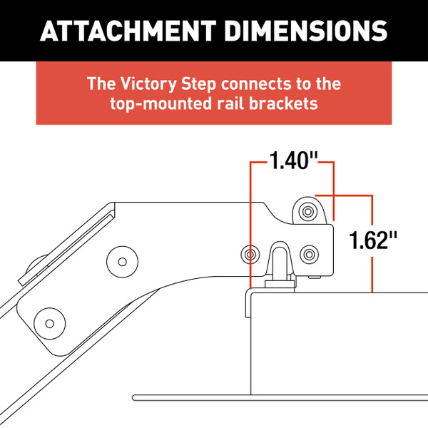 Lippert Victory Step Toy Hauler & RV Patio Steps with Entry Assist Handrail - Triple