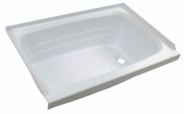 Lippert Bathtub with Right Drain - 24" x 36", White #W2436RHSPK - Lippert