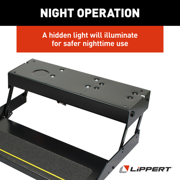 LIPPERT 28 Series Step Assembly with Logic Control Unit and Power Switch Kit