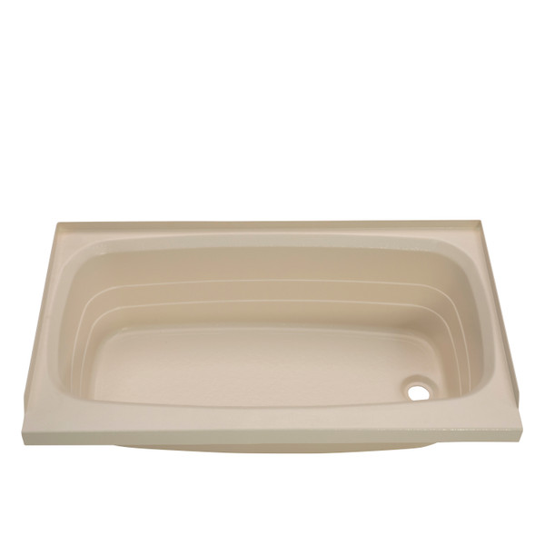 Lippert Bathtub with Right Drain - 24" x 40", Parchment #P2440RHSPK