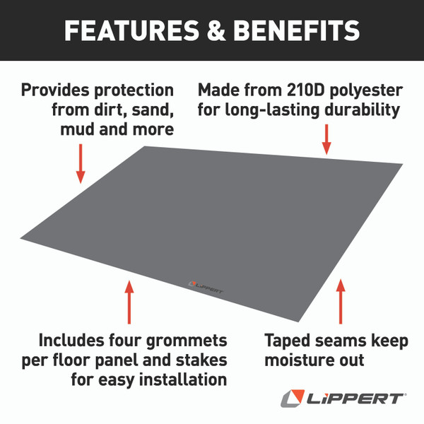 Lippert Picnic Popup Gazebo Removable Floor - 16' x 8'
