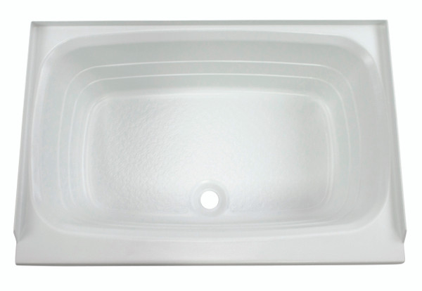 Lippert Bathtub with Center Drain - 24" x 36", White #W2436CDSPK - Lippert