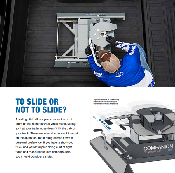 2016-2019 Chevrolet/GMC 2500 & 3500 Heavy Duty with OEM Puck System B&W Companion 5th Wheel Hitch Kit For 2016-2019 GM Puck System RVK3700