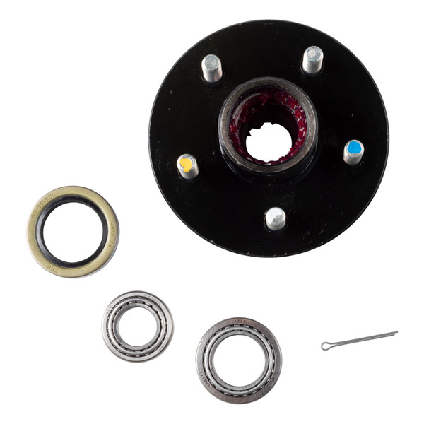 Lippert Idler Hub, 5 on 4.5"; 5.5" Hub Flange - 2,200 lbs. (with Bearing Cone Kit) 814207 - Lippert