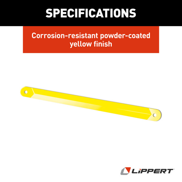 Lippert Replacement Power Stabilizer Support Arm - 19.3" Yellow #1134122