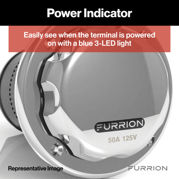 Furrion Powersmart Inlet - 50A, 125/250V, Stainless Steel #F52INS-SS
