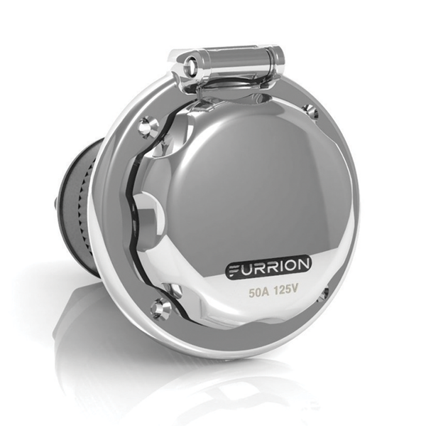 Furrion Powersmart Inlet - 50A, 125/250V, Stainless Steel #F52INS-SS - Furrion
