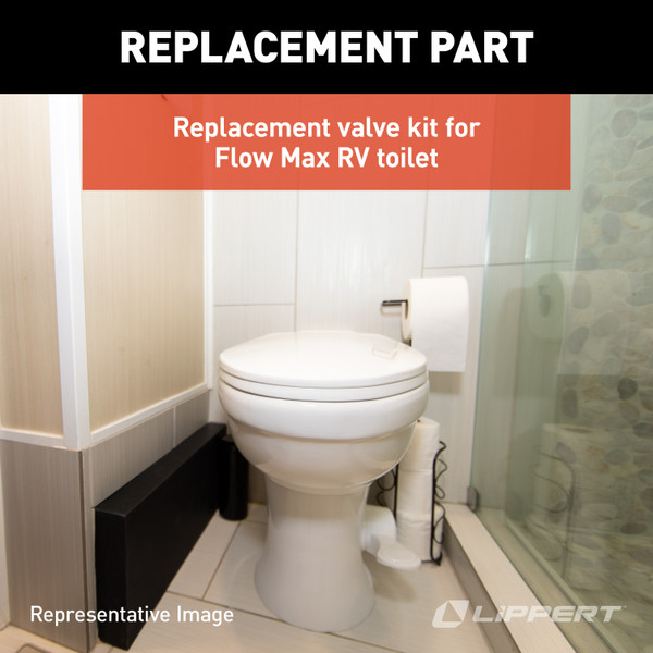 LIPPERT Flow Max Replacement RV Toilet Valve Kit