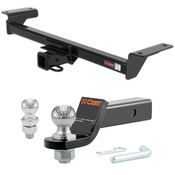 2007-2009 Acura RDX All CURT Class 3 Trailer Hitch, 2" Receiver + 2" Ball + 1-7/8" Ball Kit - CURT