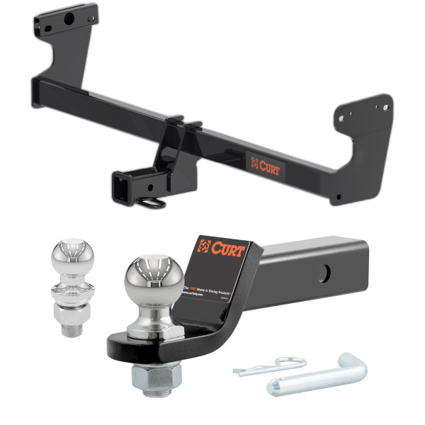 2022-2024 Kia EV6 All CURT Class 3 Trailer Hitch, 2" Receiver + 2" Ball + 1-7/8" Ball Kit - CURT