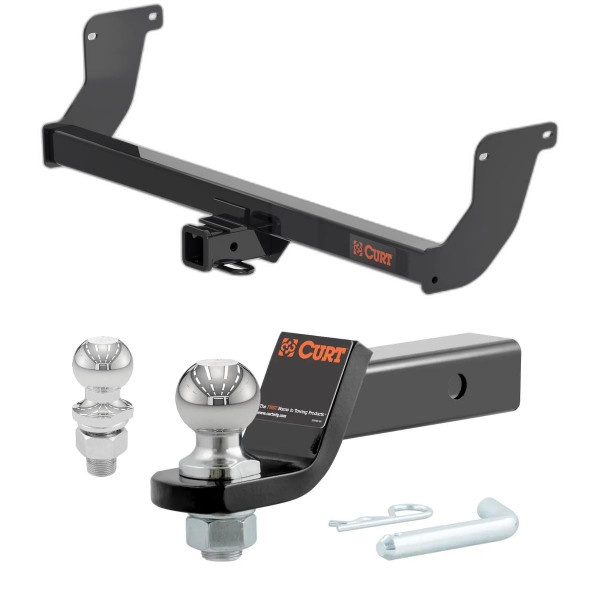 2023-2025 Lexus RX500h All CURT Class 3 Trailer Hitch, 2" Receiver + 2" Ball + 1-7/8" Ball Kit - CURT