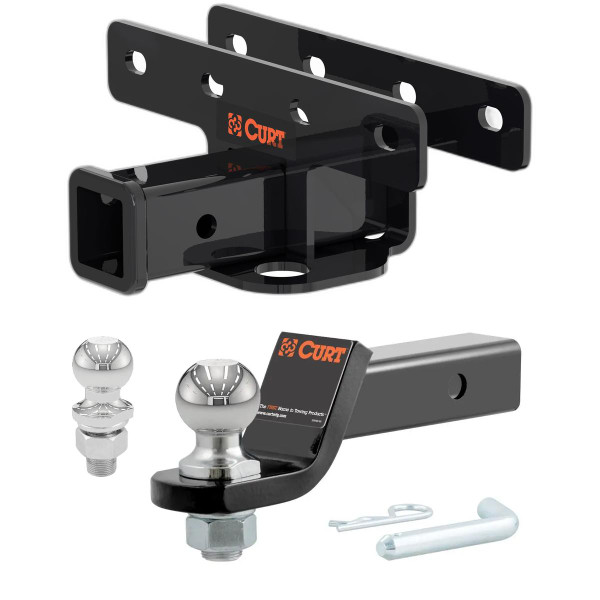 2020-2025 Jeep Wrangler JL, diesel CURT Class 3 Trailer Hitch, 2" Receiver + 2" Ball + 1-7/8" Ball Kit - CURT