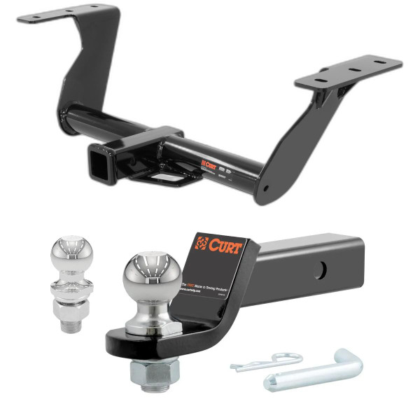 2014-2018 Subaru Forester All CURT Class 3 Trailer Hitch, 2" Receiver + 2" Ball + 1-7/8" Ball Kit - CURT