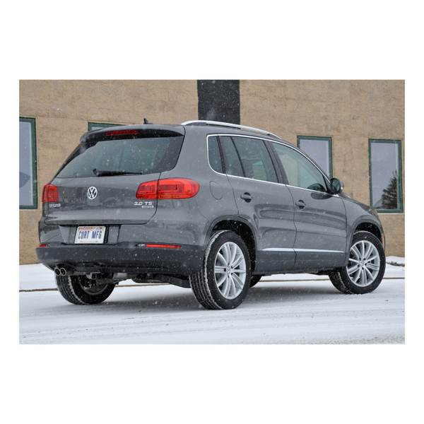 2009-2017 Volkswagen Tiguan All Class 2 Trailer Hitch, 1-1/4" Receiver + 2" Ball + 1-7/8" Ball Kit