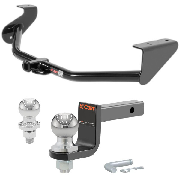 2012-2017 Hyundai Veloster All Class 1 Trailer Hitch, 1-1/4" Receiver + 2" Ball + 1-7/8" Ball Kit - CURT
