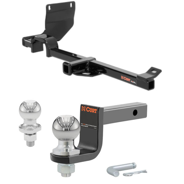 2011-2017 Nissan Juke SL, FWD Class 1 Trailer Hitch, 1-1/4" Receiver + 2" Ball + 1-7/8" Ball Kit - CURT