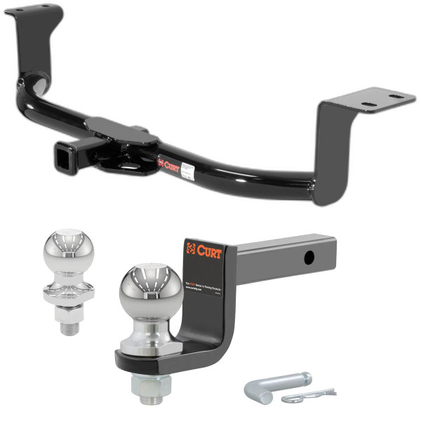 2012-2017 Toyota Prius V All Class 1 Trailer Hitch, 1-1/4" Receiver + 2" Ball + 1-7/8" Ball Kit - CURT