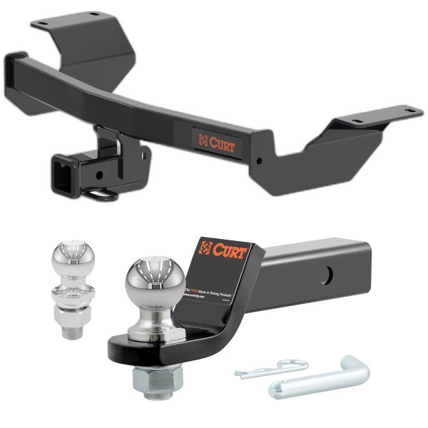 2017-2025 Honda CR-V All CURT Class 3 Trailer Hitch, 2" Receiver + 2" Ball + 1-7/8" Ball Kit - CURT