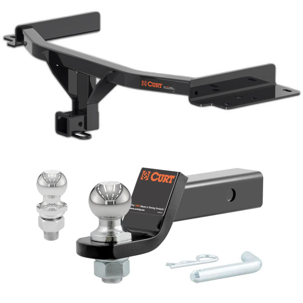 2020-2024 Ford Explorer All CURT Class 3 Trailer Hitch, 2" Receiver + 2" Ball + 1-7/8" Ball Kit - CURT