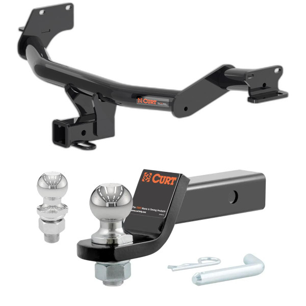 2020-2025 Hyundai Palisade All CURT Class 3 Trailer Hitch, 2" Receiver + 2" Ball + 1-7/8" Ball Kit - CURT