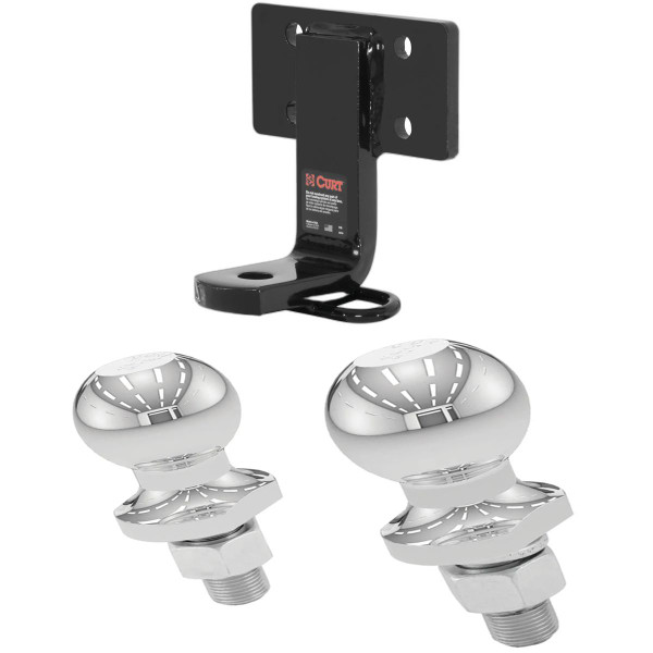 1990-1992 Daihatsu Rocky SUV Class 1 Fixed-Tongue Trailer Hitch with 2" & 1-7/8" Ball - CURT