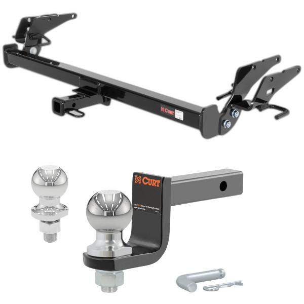 2005-2012 Toyota Avalon With Dual Exhaust Class 1 Trailer Hitch, 1-1/4" Receiver + 2" Ball + 1-7/8" Ball Kit - CURT