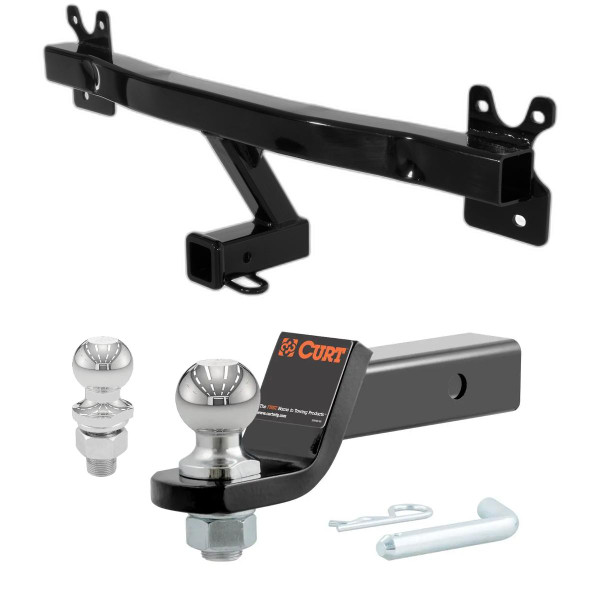 2015-2018 Volvo V60 Cross Country All CURT Class 3 Trailer Hitch, 2" Receiver + 2" Ball + 1-7/8" Ball Kit - CURT